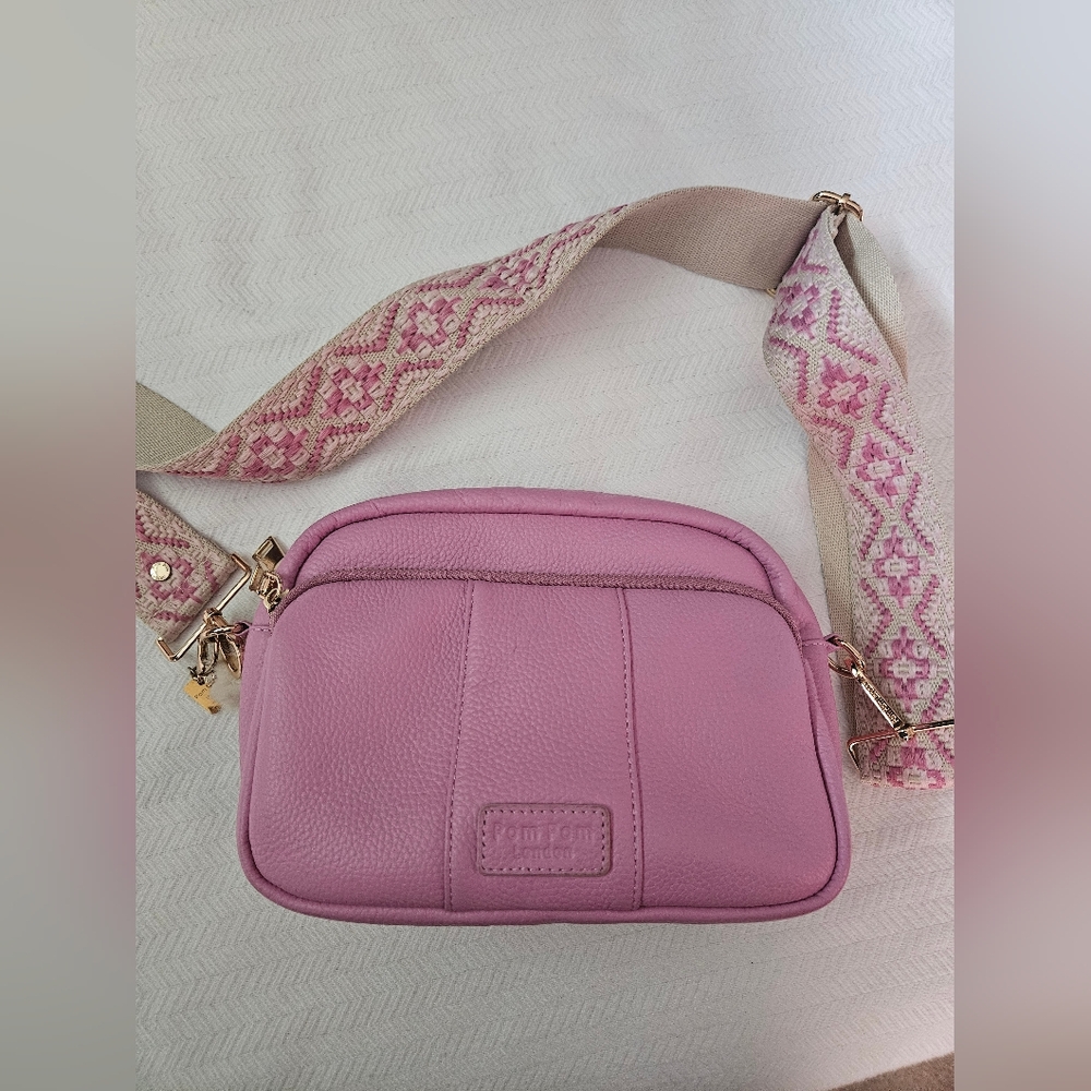 Pom Pom London Crossbody Bag In Peony